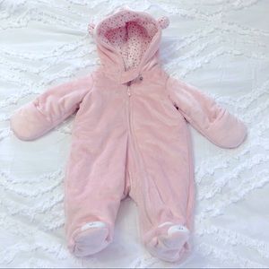 One peace warm suit for Newborn pink color